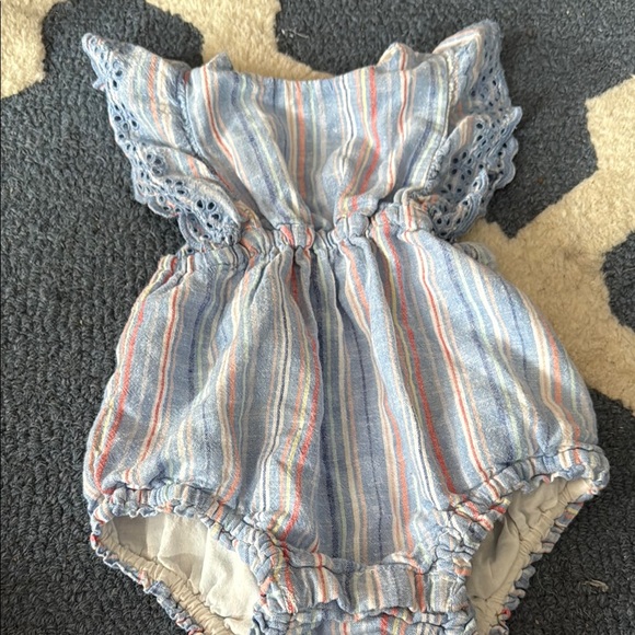 GAP Other - GAP Baby Romper with Blue and Red Stripes